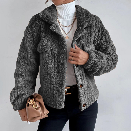 Mandy | Women's Button-Down Sherpa Jacket