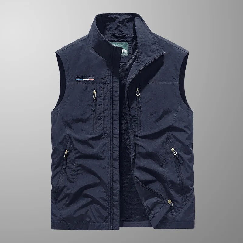 Rory | Multi-Pocket Zip-Up Vest