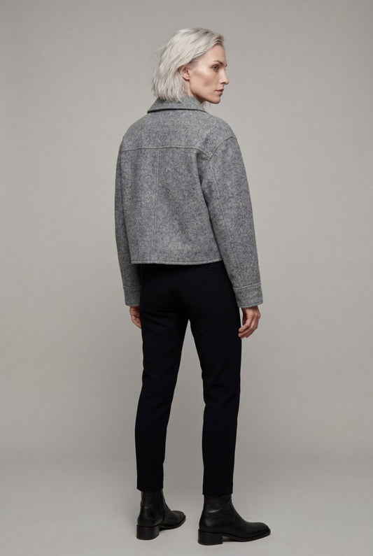 Myla | Women's Boxy Cropped Zip Jacket