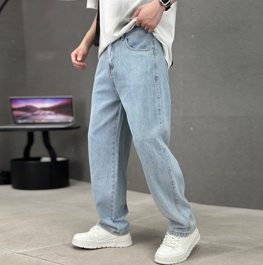 Fergus | Relaxed Fit Straight Leg Jeans Full Length
