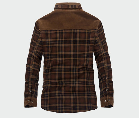Malcolm | Men's Sherpa Lined Plaid Shirt Jacket