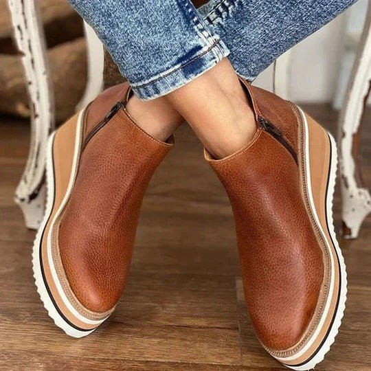 Women's Chic Low-Heel Winter Ankle Boots
