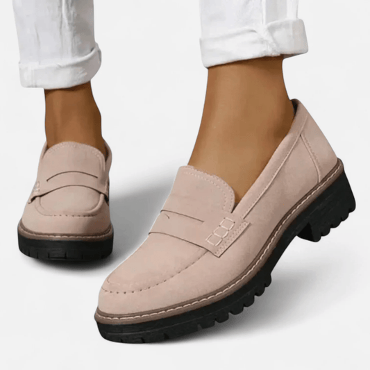 Noemie | Women's Round Toe Stitched Slip-On Loafers