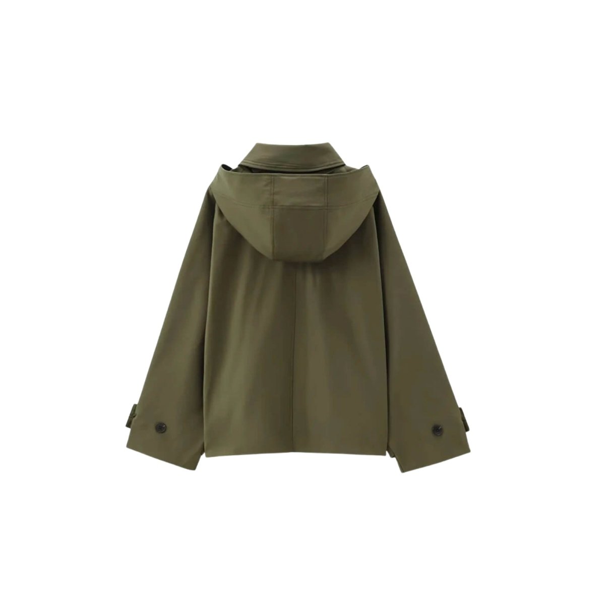Seeley | Oversized Belted Twill Blazer Jacket