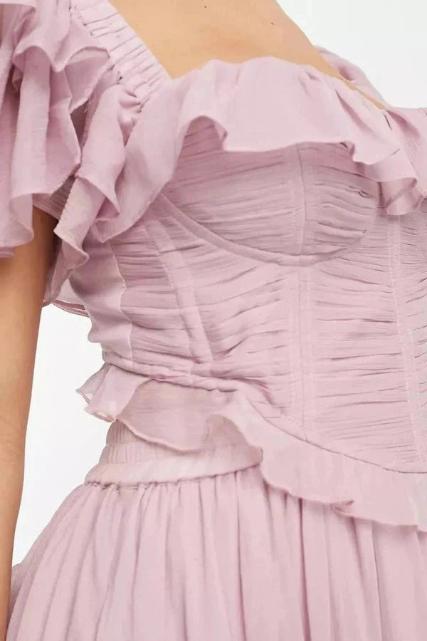 Freyna | Tiered Chiffon Featherlight Co-ord Set