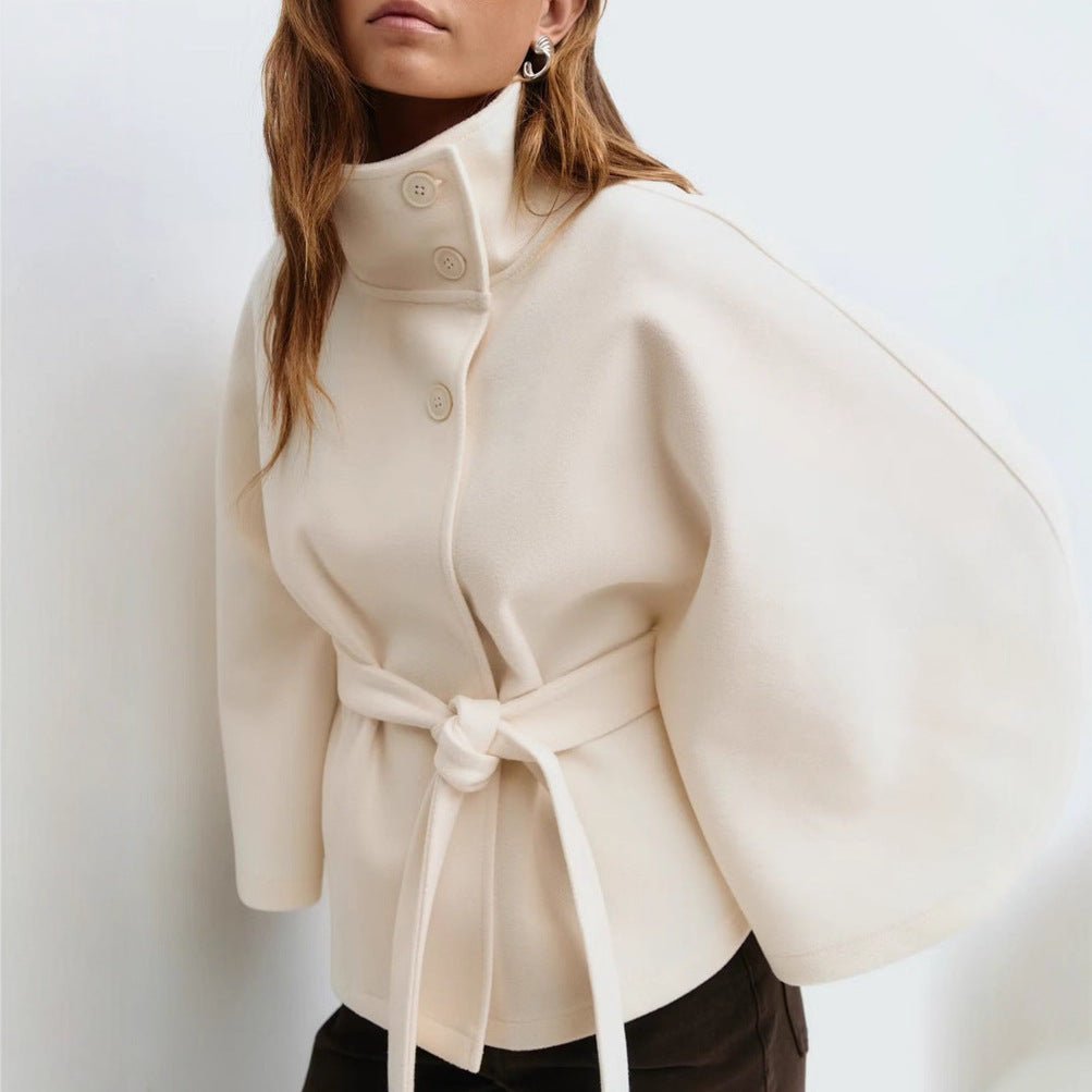Matilda | Double-Faced Wool Tailored Jacket – White