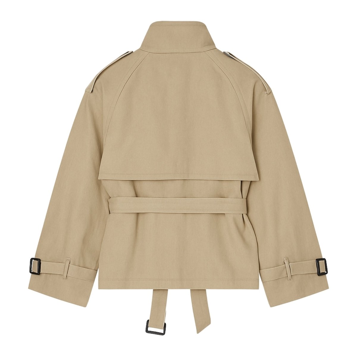 Cadee | Cropped Belted Cotton Twill Jacket