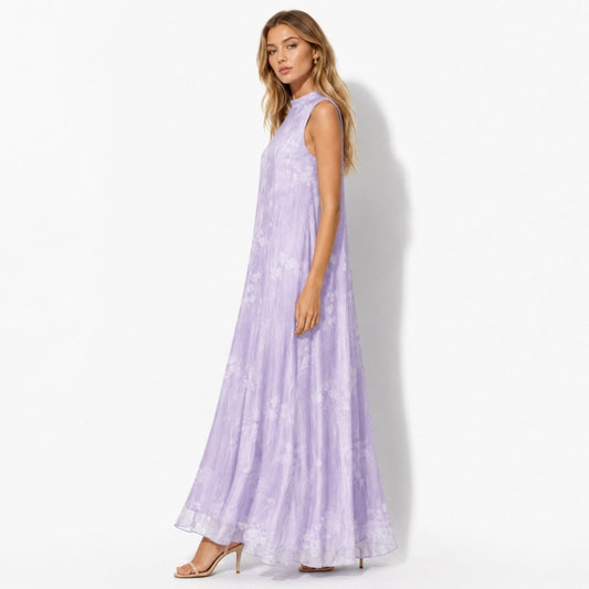 Rhoswen | Women's Floral Organza Maxi Dress