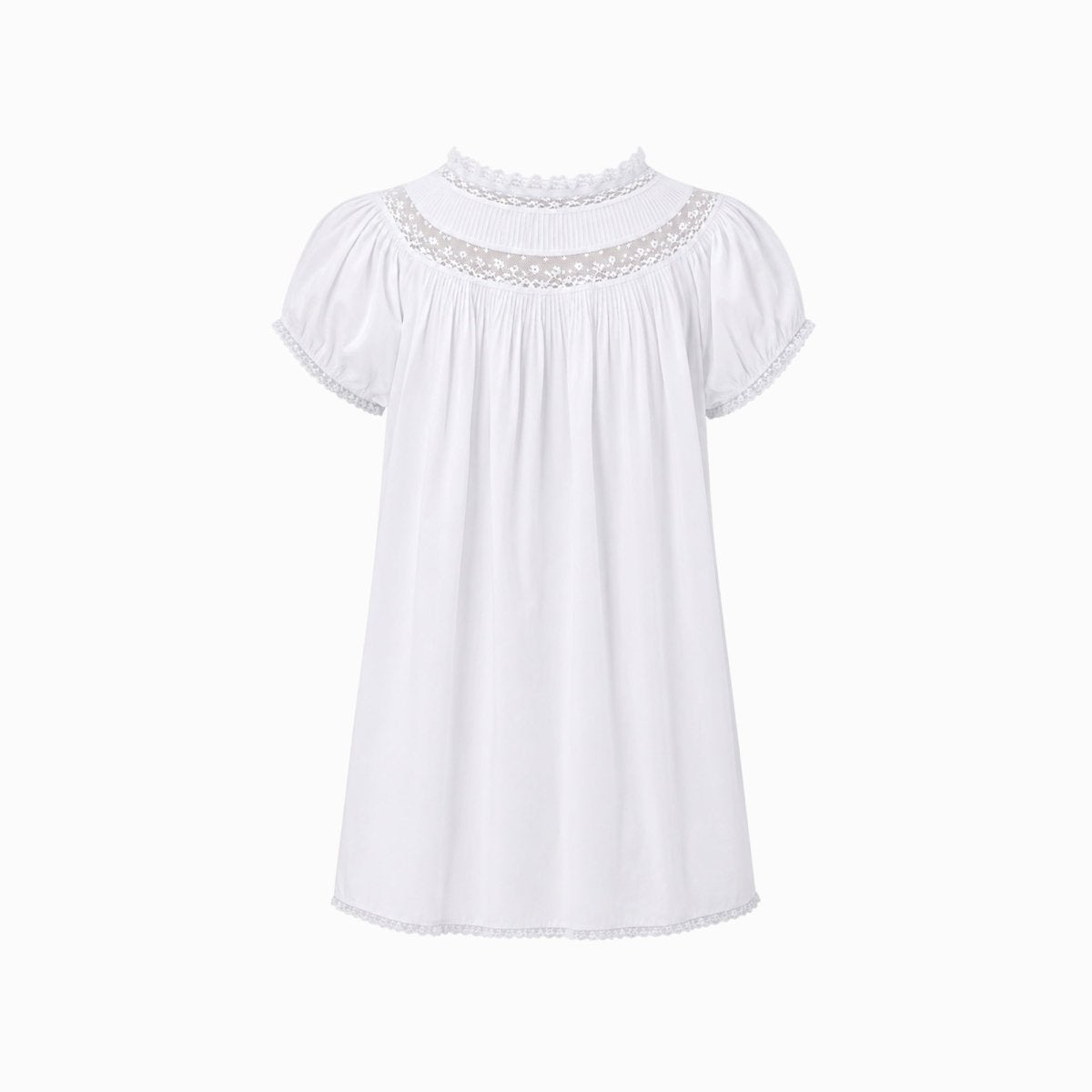 Vaeda | Women's Cotton Lace Babydoll Mini Dress