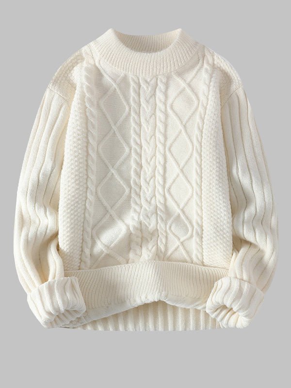 Cole | Men's Cable Knit Crew Neck Sweater