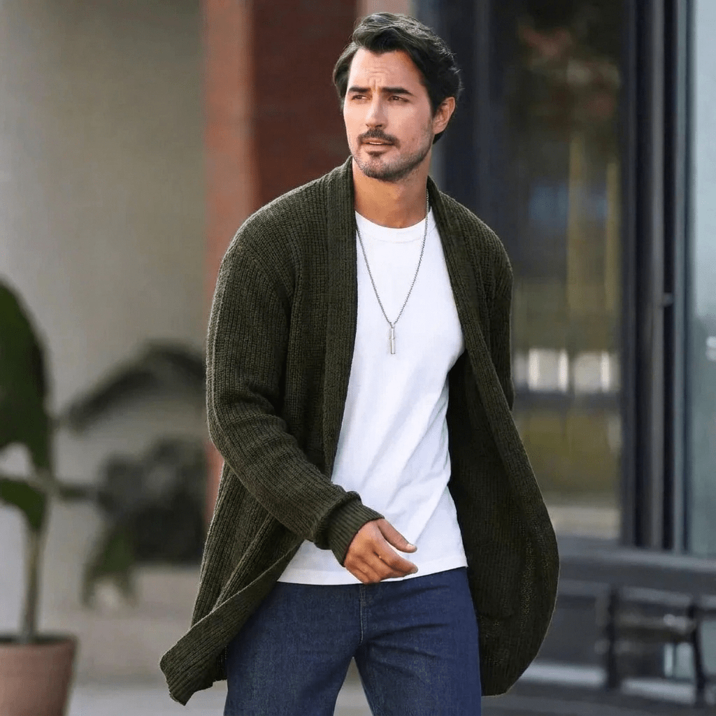 Reid | Men's Open Front Shawl Collar Cardigan
