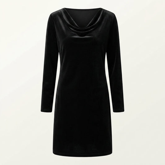 Velvet Midi Cocktail Dress For Women