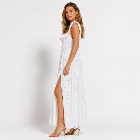Eponine | Women's Eyelet Lace Maxi Dress