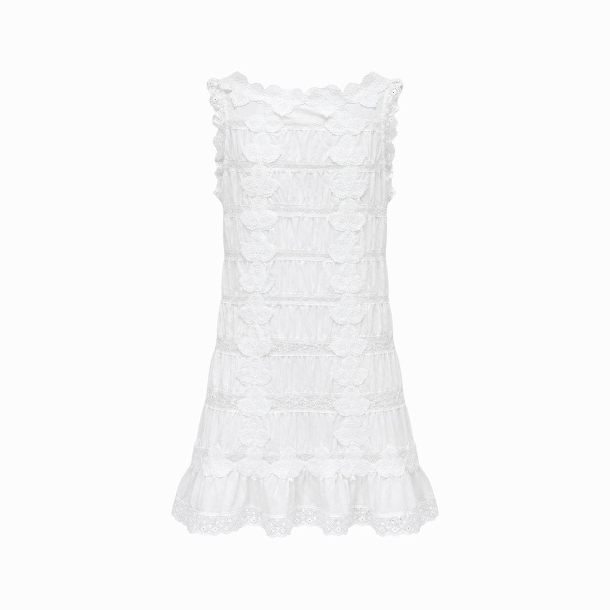 Everild | Women's Lace Tiered Mini Dress