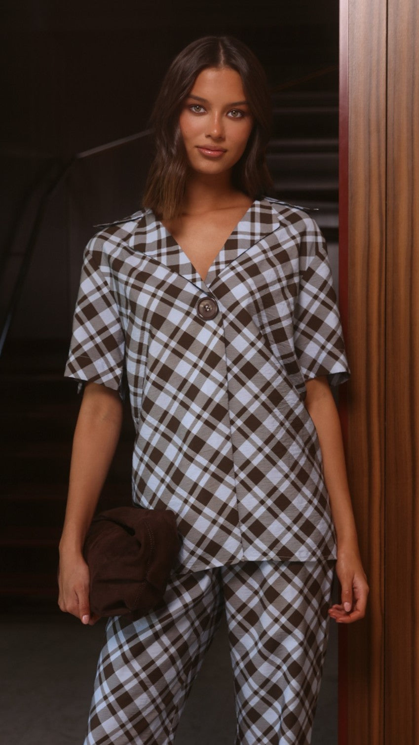 Avery | Plaid Relaxed Button-Up Shirt