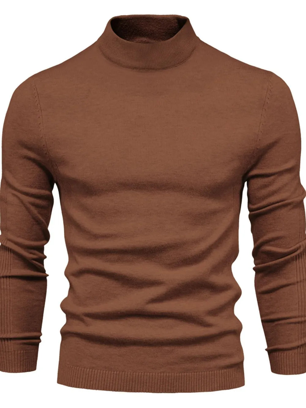 Gawain | Soft Knit Mock Neck Sweater Regular Fit