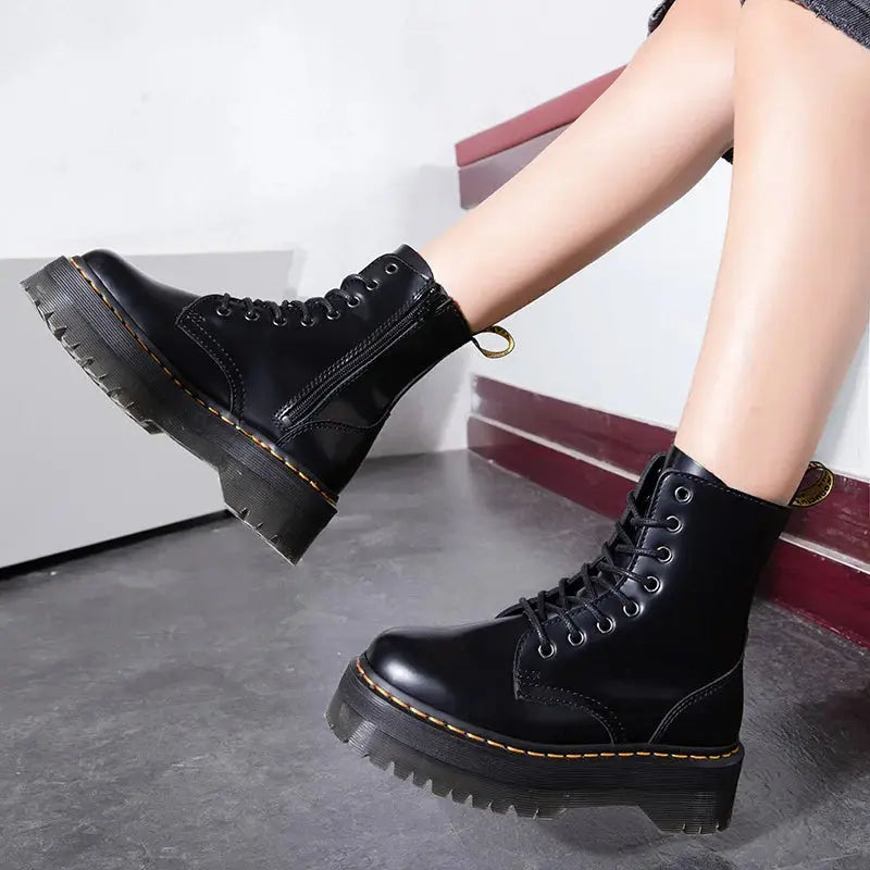 Vera | Women's Platform Lace-Up Ankle Boots