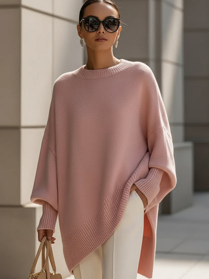 Zola | Oversized Asymmetrical Merino Wool Sweater