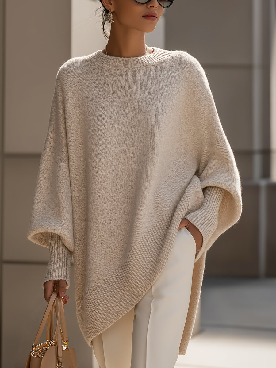 Zola | Oversized Asymmetrical Merino Wool Sweater