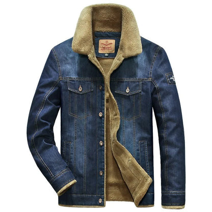 Callum | Sherpa Collar Denim Jacket