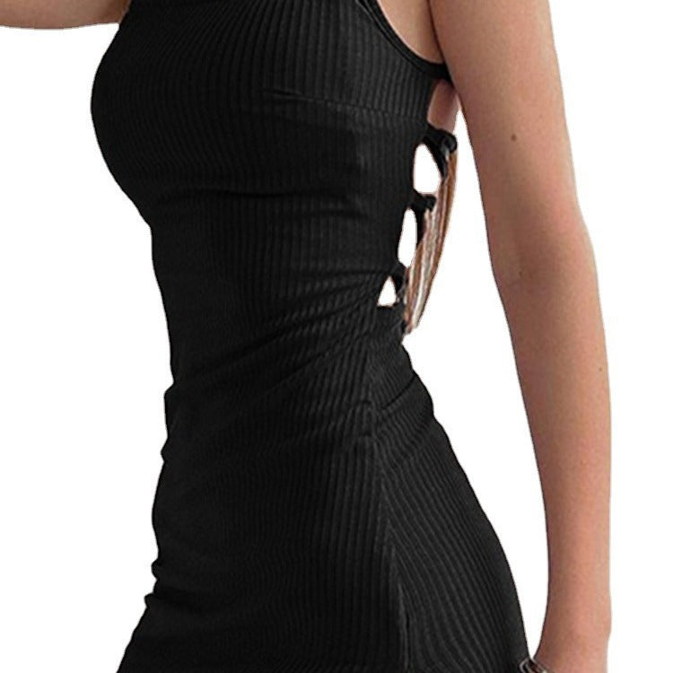 Sexy High Slit Halter Maxi Dress For Women