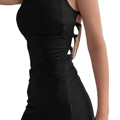 Sexy High Slit Halter Maxi Dress For Women