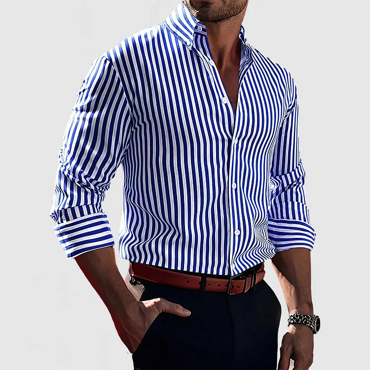 James | Chic Striped Button Shirt