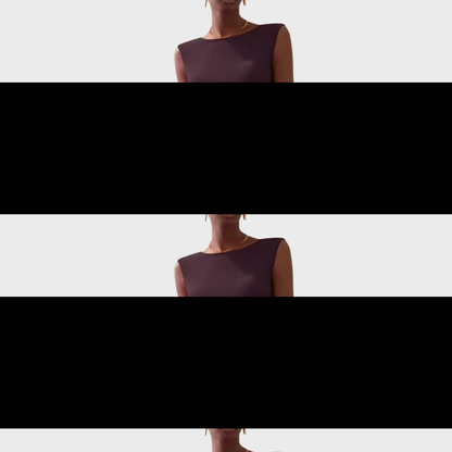 Solvara | Sleeveless Draped Asymmetrical Hem Midi Dress