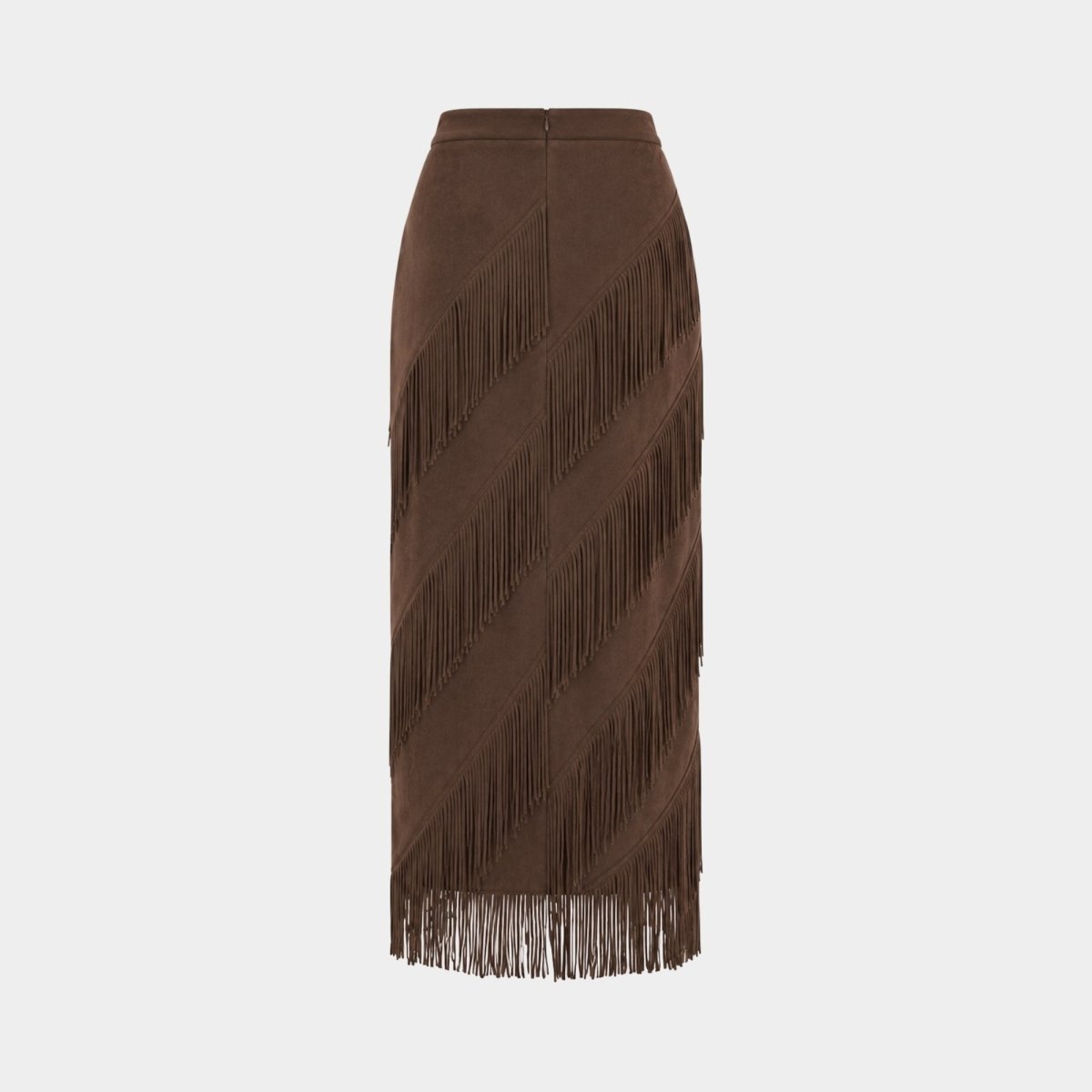 Cintia | Women's Tiered Fringe Maxi Skirt
