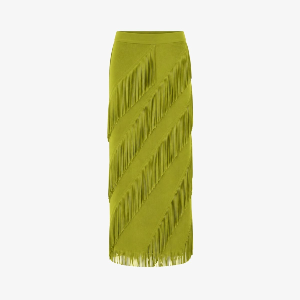 Cintia | Women's Tiered Fringe Maxi Skirt