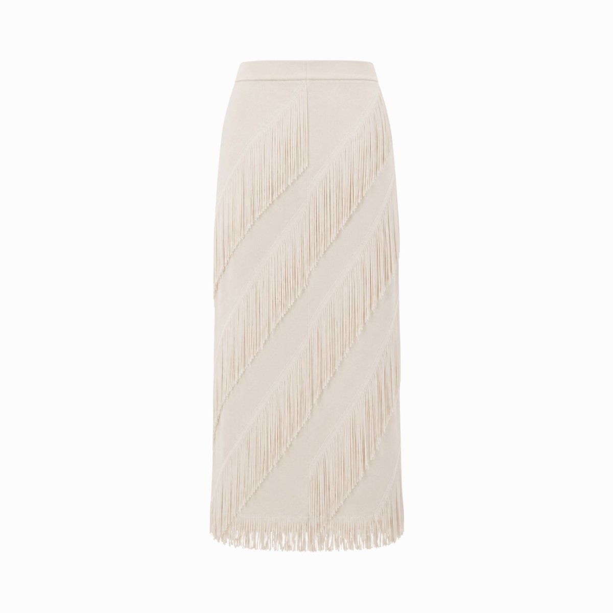 Cintia | Women's Tiered Fringe Maxi Skirt