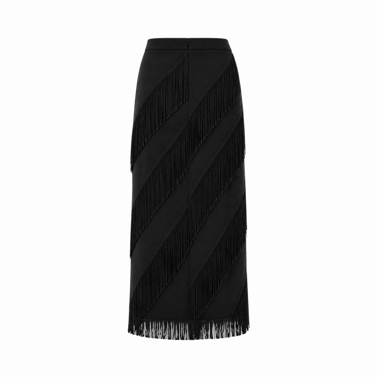 Cintia | Women's Tiered Fringe Maxi Skirt