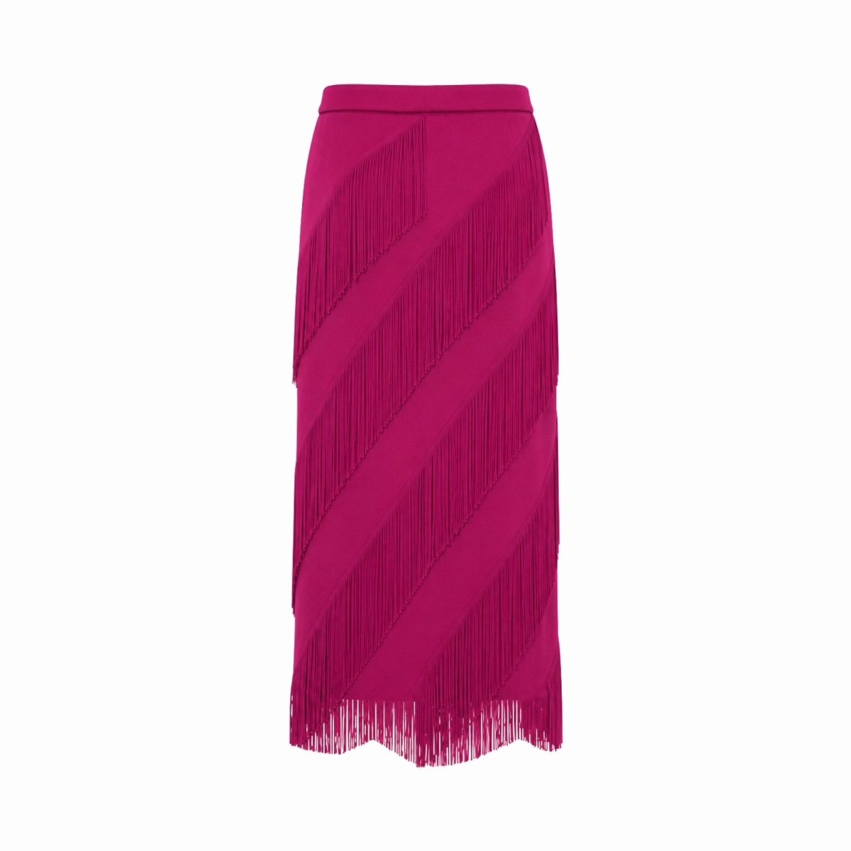 Cintia | Women's Tiered Fringe Maxi Skirt