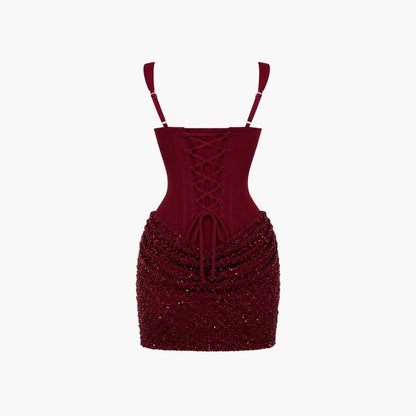 Delaina | Women's Sequin Corset Mini Dress