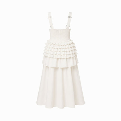 Zeva | Women's Tiered Ruffle Midi Dress