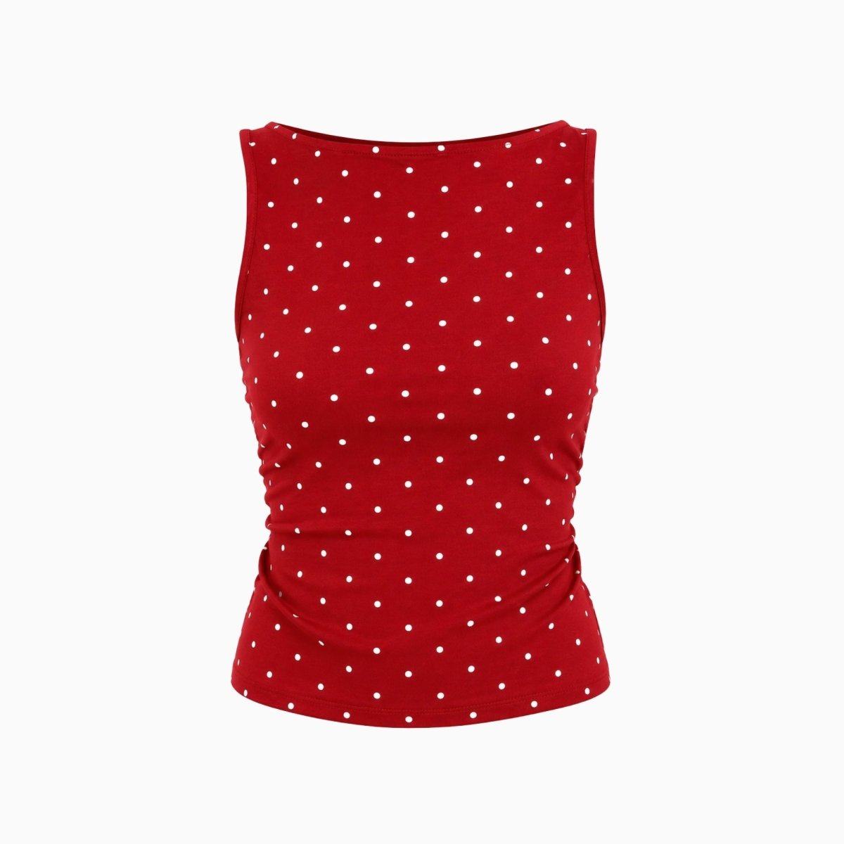 Faelina | Women's Polka Dot Open Back Top
