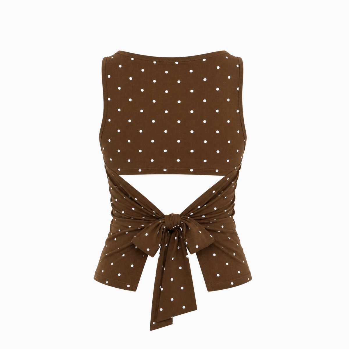 Faelina | Women's Polka Dot Open Back Top