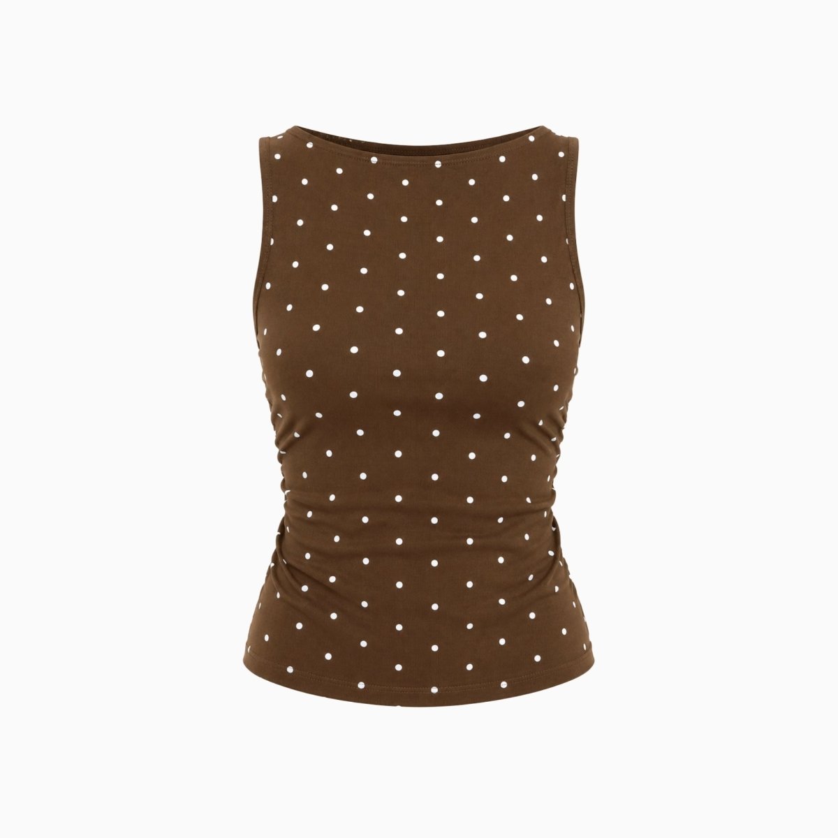 Faelina | Women's Polka Dot Open Back Top