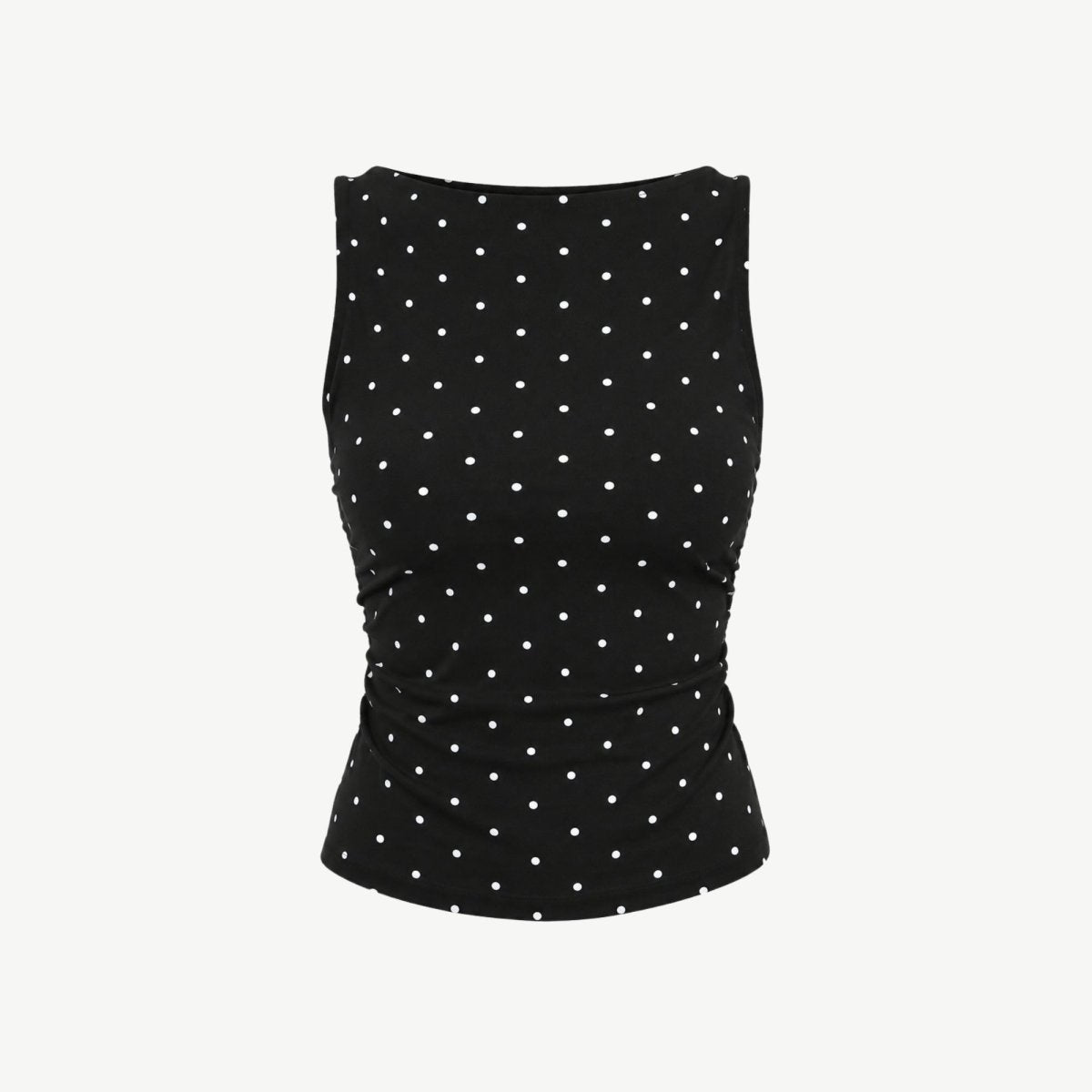 Faelina | Women's Polka Dot Open Back Top