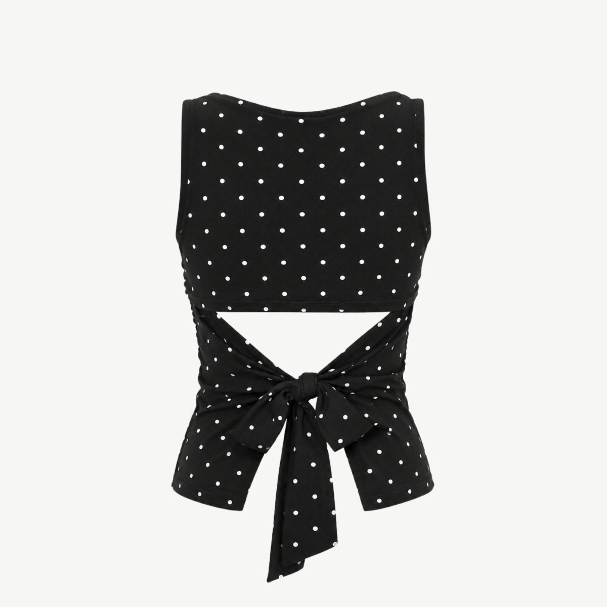 Faelina | Women's Polka Dot Open Back Top