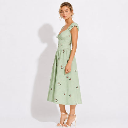 Galadriel | Women's Sweetheart Corset Midi Sundress