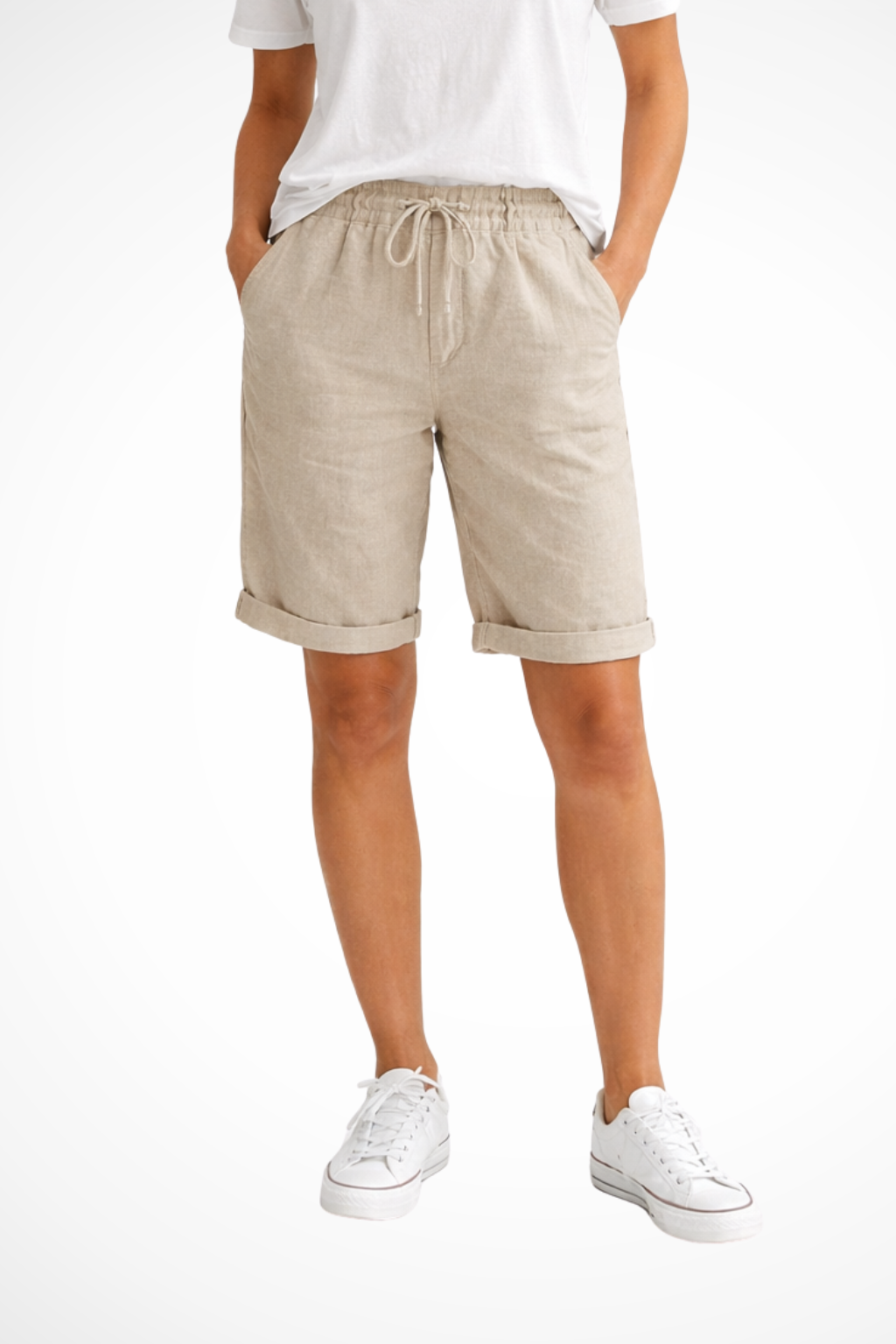 Nell | Women's Relaxed Fit Linen Capri Pants for Spring