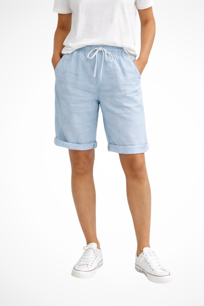 Nell | Women's Relaxed Fit Linen Capri Pants for Spring