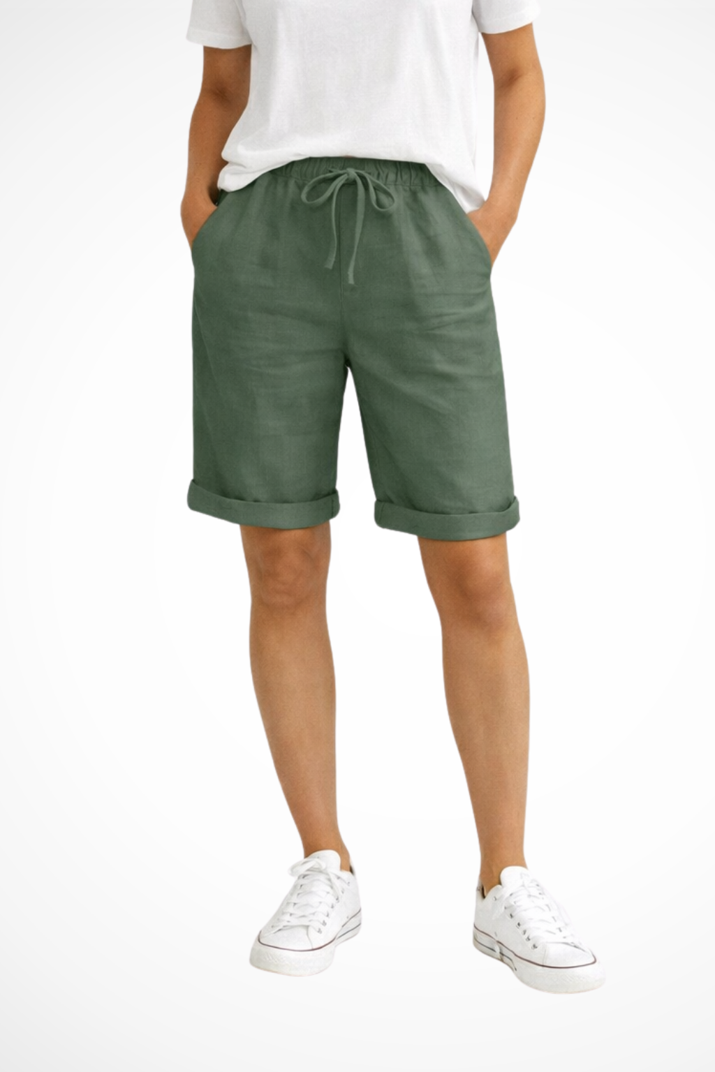 Nell | Women's Relaxed Fit Linen Capri Pants for Spring
