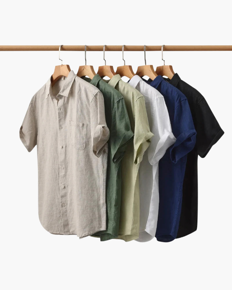 Matteo Ricci | Men's Lightweight Linen Casual Shirt