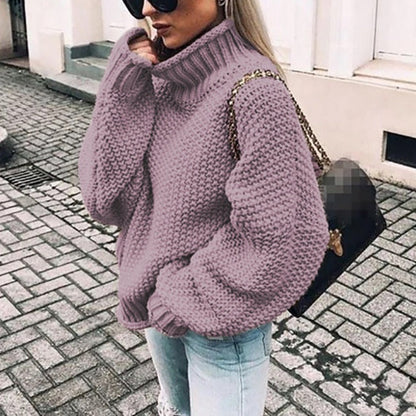 Priscilla | Women's Oversize Chunky Knit Turtleneck Jumper