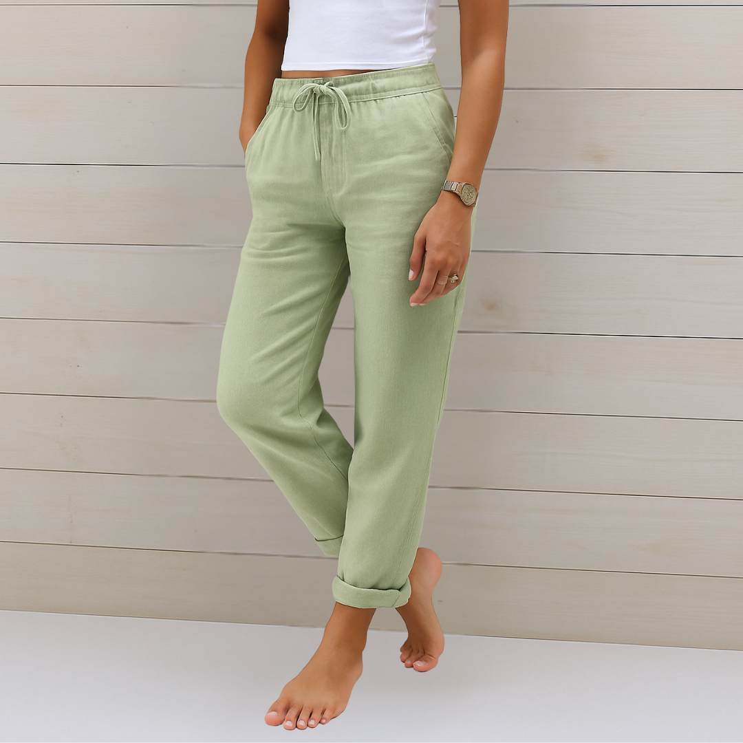 Lori | Women's Premium Breathable Elastic Waist Pants