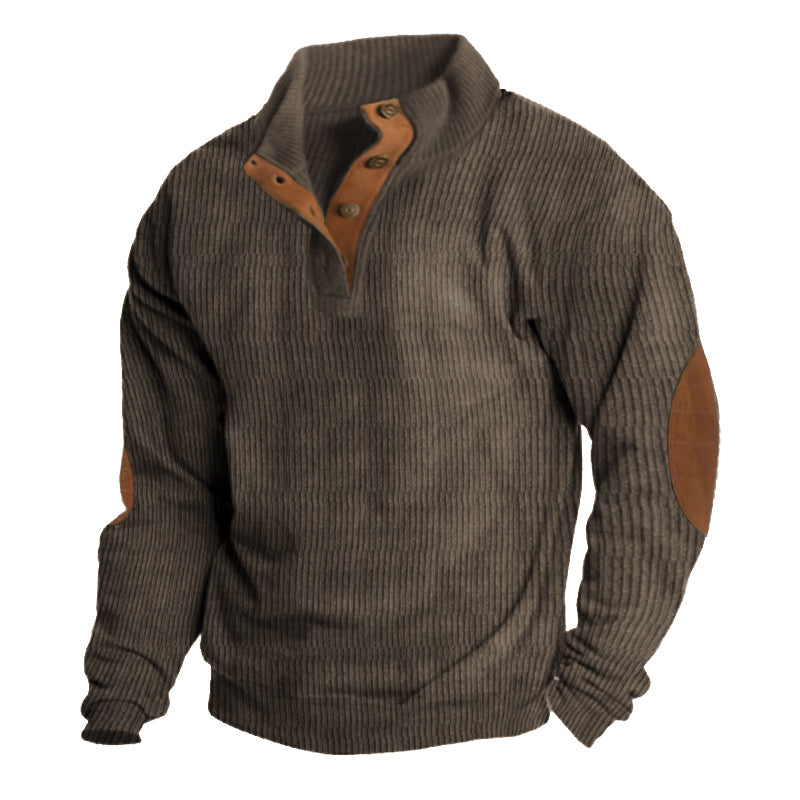Dave | Men's Half Button Pullover Sweater