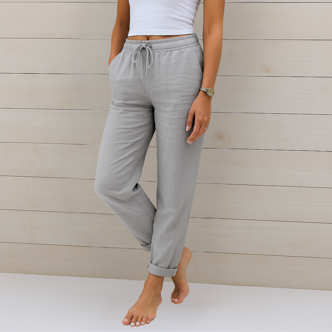Lori | Women's Premium Breathable Elastic Waist Pants