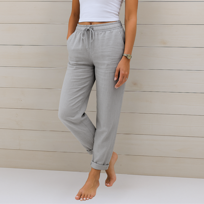 Lori | Women's Premium Breathable Elastic Waist Pants